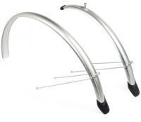 spatbordenset 24 inch 58 mm kunststof zilver - thumbnail