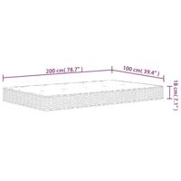 Binnenveringmatras middelhard 100x200 cm - thumbnail