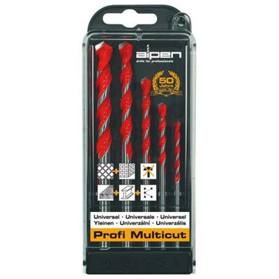 Alpen MultiCut 100705100 Carbide Multifunctionele boorset 5-delig 4 mm, 5 mm, 6 mm, 8 mm, 10 mm Cilinderschacht 1 set(s) Alpen MultiCut 100705100 Carbide Multifunctionele boorset 5-delig 4 mm, 5 mm, 6 mm, 8 mm, 10 mm Cilinderschacht 1 set(s)