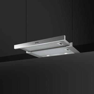 Smeg KSET666XE Afzuigkap vlakscherm Zilver