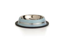 Beeztees Stripes - Hondenvoerbak - Antislip - Blauw - 15,5x15,5x3,5 cm - 180 ml - thumbnail