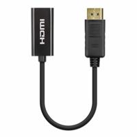 Manhattan 153713 DisplayPort Adapter [1x HDMI-bus - 1x DisplayPort stekker] Zwart 15 cm - thumbnail