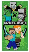 Minecraft Strandlaken Survive 70 x 140 cm groen - thumbnail