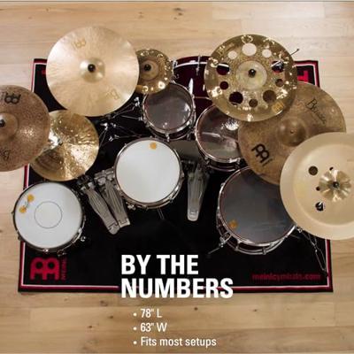 Meinl MDR-BK drummat zwart 1.60 x 2.00 m Meinl MDR-BK drummat zwart 1.60 x 2.00 m