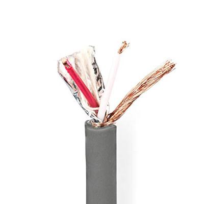 DMX-Kabel | 110 Ohm | 2x 0.23 mm² | 100.0 m | Rond | PVC | Donkergrijs | Rol