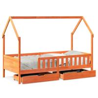Kinderbedframe 90x200 cm massief grenenhout - thumbnail