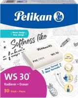 Pelikan gum WS30, large, wit, doos van 30 stuks - thumbnail