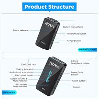 Boya ultra-compacte draadloze microfoon by-xm6-s1 mini - thumbnail