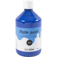 Creativ Company Tempera verf mat, donkerblauw, 500 ml/ 1 fles - thumbnail