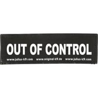 Julius-K9 tekstlabel Out of Control 11 x 3 cm - thumbnail