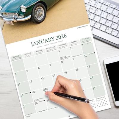 Mg Calendar 2026 Square Car Wall Calendar - 16 Month