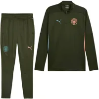 Manchester City 1/4-Zip Trainingspak Senior 2024/2025 Groen - Maat XXL - Kleur: Donkergroen | Soccerfanshop - thumbnail
