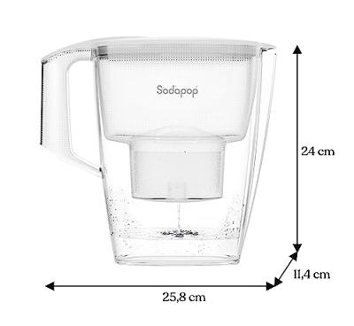 Sodapop 10029101 Waterfilter 3 l Wit, Transparant - thumbnail