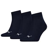 Puma Quartersokken Plain 3-pack Navy-47-49 - thumbnail