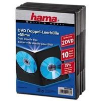 Hama dvd slim box dubbel zwart 10 stuks - thumbnail