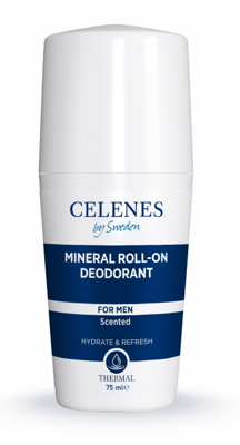 Celenes by Sweden Mineral Roll-On Deodorant For Men 75ml Celenes by Sweden Mineral Roll-On Deodorant For Men 75ml
