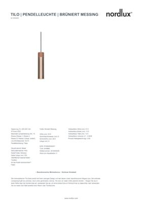 Nordlux Moderne hanglampTilo messing - 2410453035