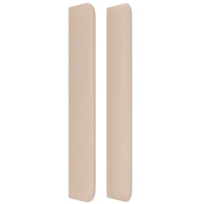 Boxspring met matras kunstleer cappuccinokleurig 140x190 cm