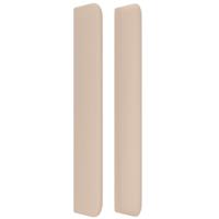 Boxspring met matras kunstleer cappuccinokleurig 100x200 cm - thumbnail