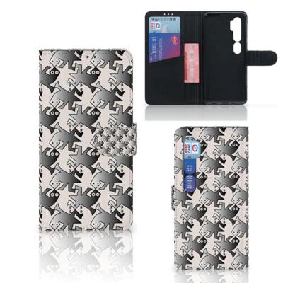 Xiaomi Mi Note 10 Pro | Telefoonhoesje | Met pasjeshouder | Salamander Grey