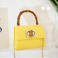 Bamboe Jelly Bag Stone Pattern Handtas - thumbnail