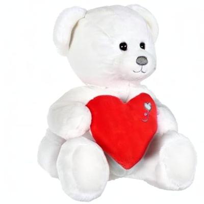 Hartvormige pluche beer - GIPSY TOYS - 22 cm