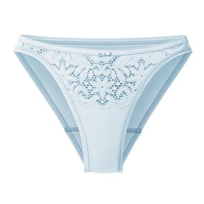 Tangaslip van bio-katoen met elastaan, waterblauw 42 Tangaslip van bio-katoen met elastaan, waterblauw 42