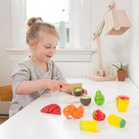 New Classic Toys houten fruitbox snijset - thumbnail