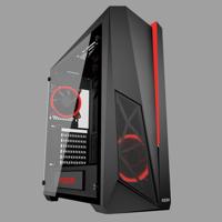 Thor 320 - Midtowermodel - ATX - geen voeding - zwart - USB/Audio - thumbnail