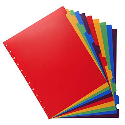 Exacompta uitneembare tabbladen voor showalbum met ringen, in gekleurd PP, 10 tabs