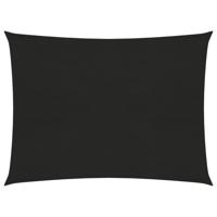 VidaXL Zonnezeil 160 g/m² 3x4 m hdpe zwart - thumbnail