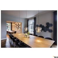 SLV PANTILO CONVEX 40 1003444 Hanglamp E27 40 W Chroom - thumbnail