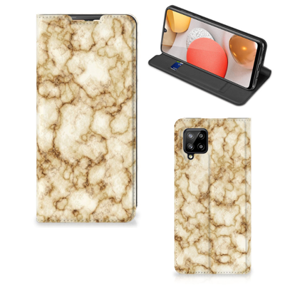 Samsung Galaxy A42 | Standcase | Marmer Goud Samsung Galaxy A42 | Standcase | Marmer Goud
