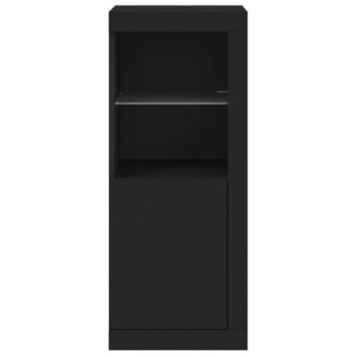 Dressoir met LED-verlichting 41x37x100 cm zwart