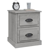 Nachtkastjes 2 st 39x39x47,5 cm bewerkt hout grijs sonoma eiken - thumbnail