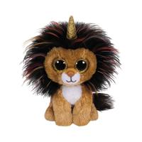 TY Beanie Knuffel Leeuw met Gouden Hoorn Ramsey 15 cm - thumbnail