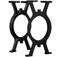 VidaXL Bankpoten 2 st o-frame gietijzer - thumbnail
