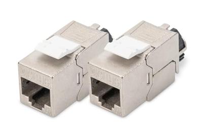 Digitus DN-93617-2 RJ45-inbouwmodule Keystone CAT 6A 2 stuk(s)