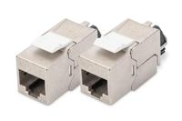 Digitus DN-93617-2 RJ45-inbouwmodule Keystone CAT 6A 2 stuk(s) - thumbnail