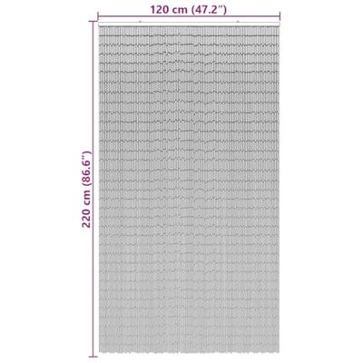 Insectengordijn 120x220 cm bamboe donkergrijs