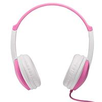 Groov-e GV590PW Kidz On-Ear DJ-stijl hoofdtelefoon met verstelbare hoofdband, zachte oorkussens, 3,5 mm hoofdtelefoonaansluiting - roze - thumbnail
