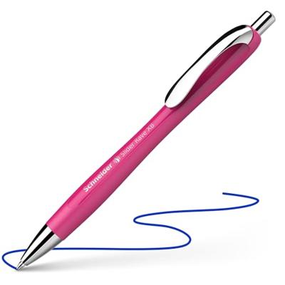 Schneider Schreibgeräte Etui 4x Memo + 1x Rave power pink 150265 Balpen Kleur inkt: Blauw 5 stuk(s)