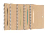 Oxford Touareg spiraalschrift, 180 bladzijden, ft A4, gelijnd, geassorteerde kleuren - thumbnail