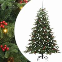 VidaXL Kunstkerstboom groen 180 cm pvc en metaal en plastic - thumbnail