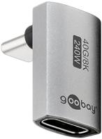 Enzo Goobay usb-c adapter | male/female | verticaal | lang | 90 graden adapter - 9550434 - thumbnail
