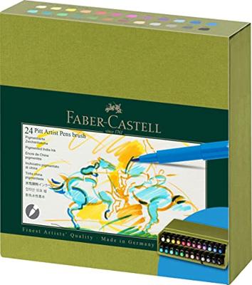 Faber Castell Tekenstift Pitt Artist Pen Brush - 24dlg studiobox