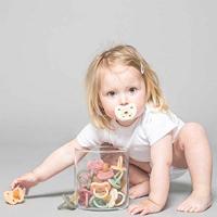 Hevea fopspeen orthodontisch natuurrubber Milky White 3-36 mnd - thumbnail