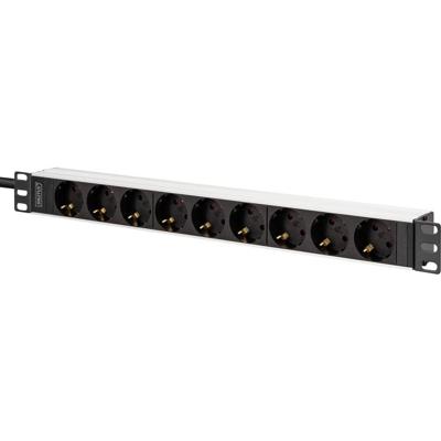 Digitus DN-95440 19 inch 19inch-patchkast Geaarde contactdoos Incl. 2 metalen houders Zilver, Zwart Digitus DN-95440 19 inch 19inch-patchkast Geaarde contactdoos Incl. 2 metalen houders Zilver, Zwart