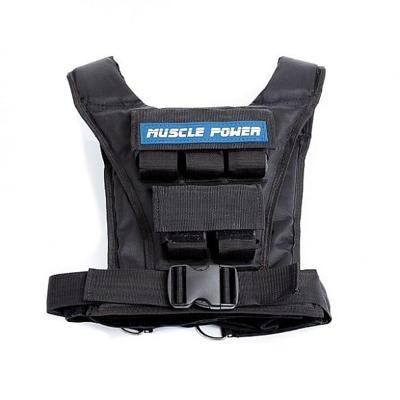 Muscle Power Gewichtsvest 10 kg dames en heren MP1216 Muscle Power Gewichtsvest 10 kg dames en heren MP1216