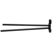 Handdoekhouder Haceka Ixi Dubbel Draaibaar 39 cm Mat Zwart Haceka - thumbnail